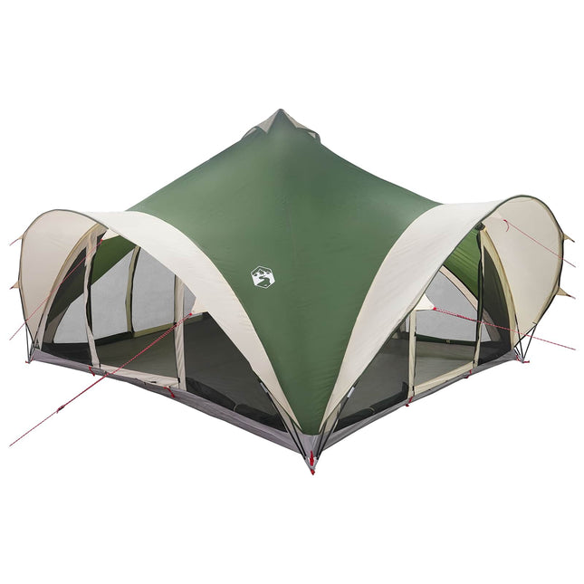 Tipi telt med tag Grøn 18-Personer Polyester og Stål