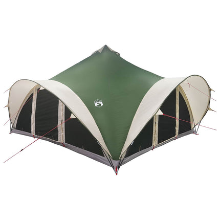Tipi telt med tag Grøn 18-Personer Polyester og Stål