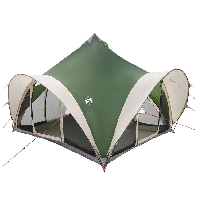 Tipi telt med tag Grøn 6-personers Polyester og Stål