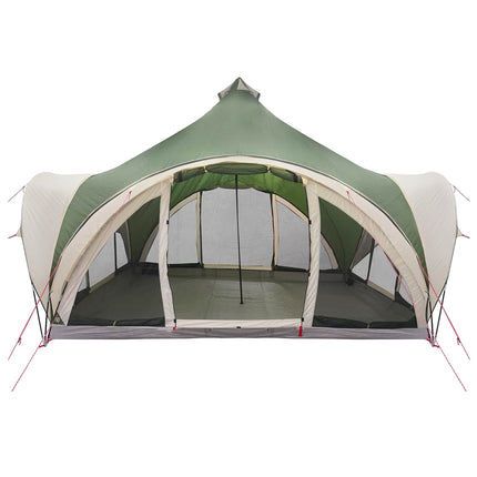 Tipi telt med tag Grøn 6-personers Polyester og Stål