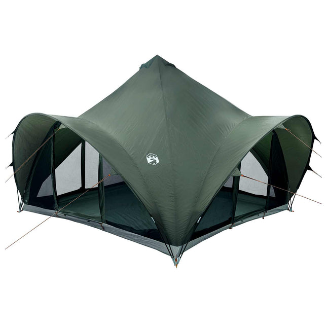 Tipi telt med tag Army grøn 6-personers Polyester og Stål