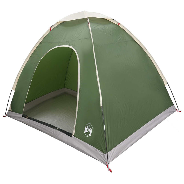 Camping telt 2-personers Grøn 185T Polyester med PU belægning