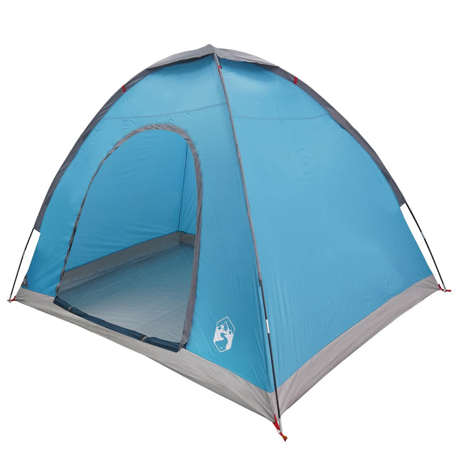 Camping telt 2-personers Blå 185T Polyester med PU belægning
