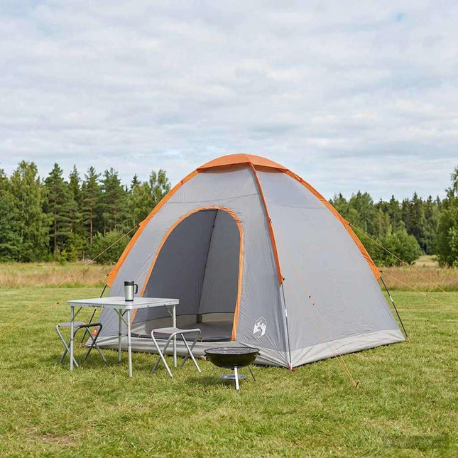 Camping telt 2-personers Grå og orange