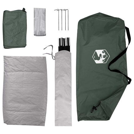 Camping telt med tag Army Grøn 190 x 140 x 105 cm