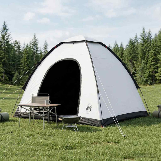 Camping telt 2-personers Hvid Blackout
