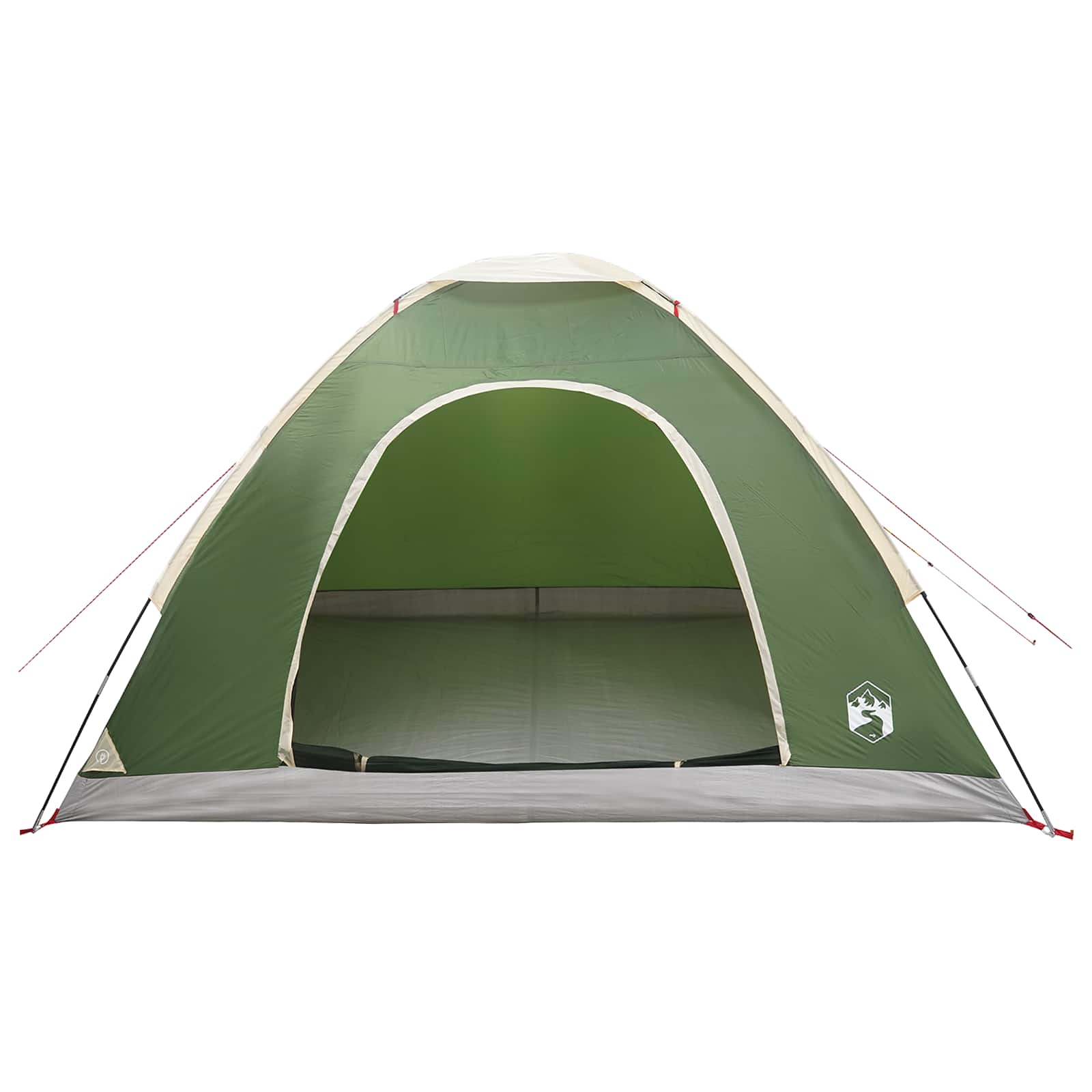Camping telt med tag med luftventil Grøn 275 x 215 x 125 cm