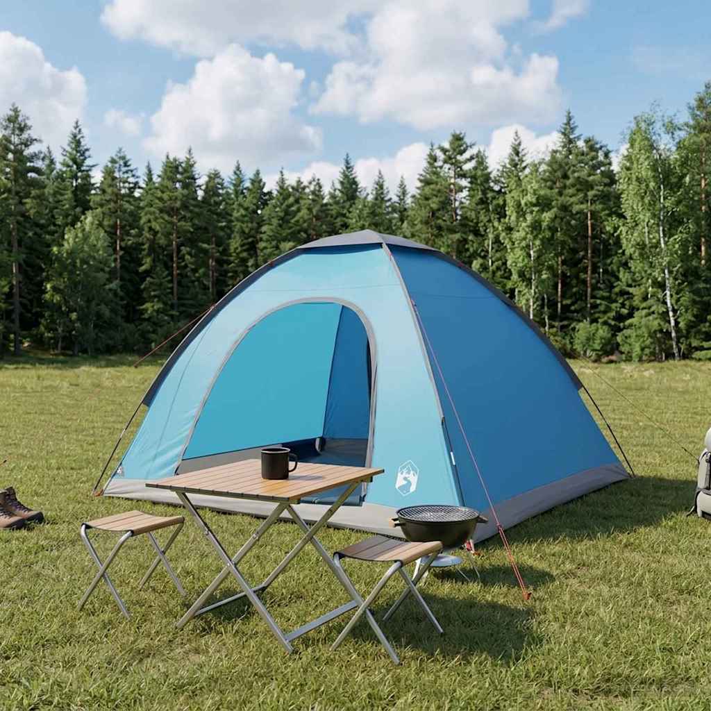 Camping telt med tag med luftventil Blå 275 x 215 x 125 cm billede