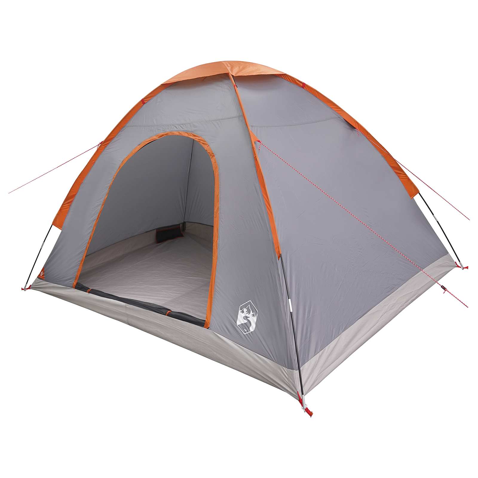 Camping telt med tag Grå og orange 275 x 215 x 125 cm
