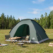 Camping telt med tag Army Grøn 275 x 215 x 125 cm
