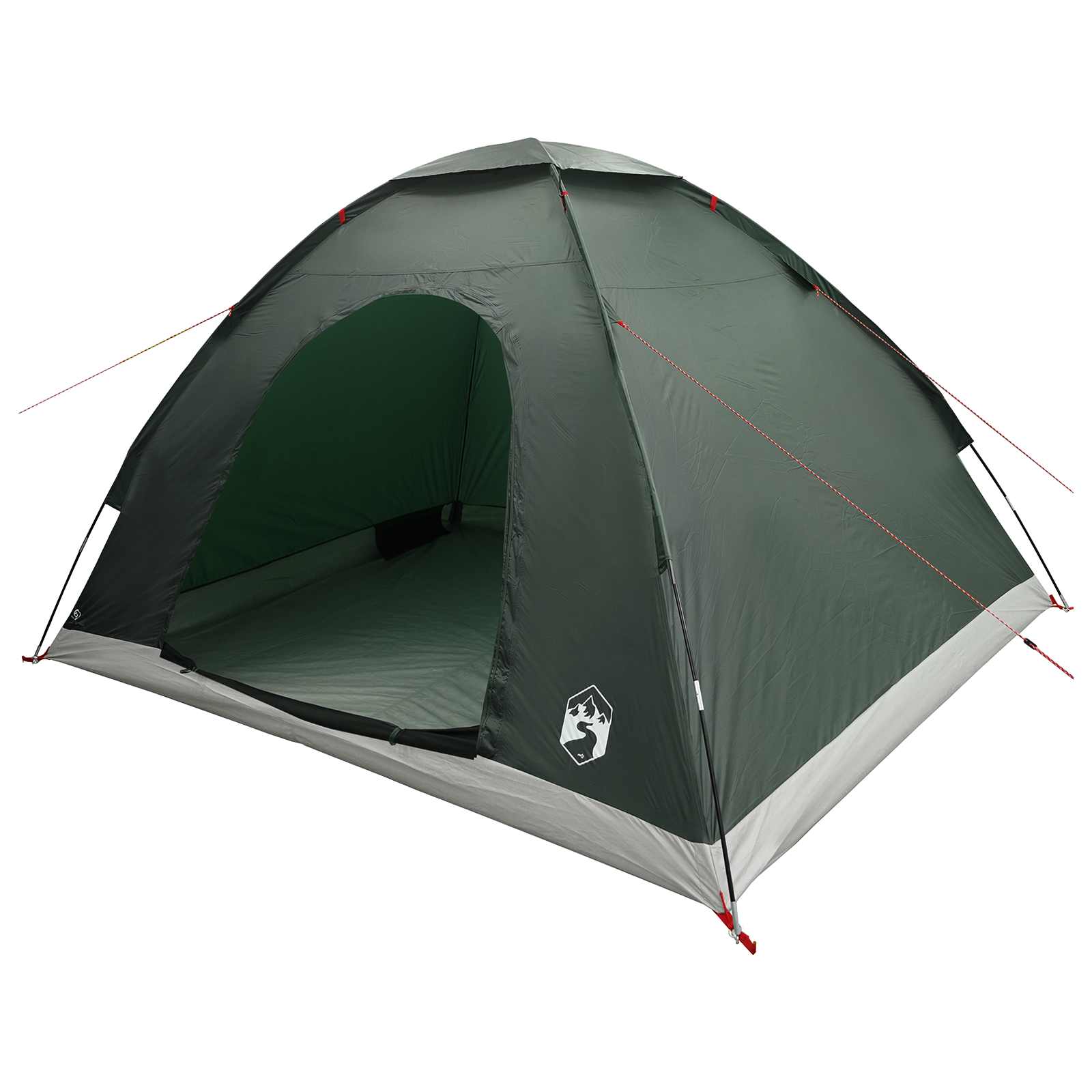 Camping telt med tag Army Grøn 275 x 215 x 125 cm