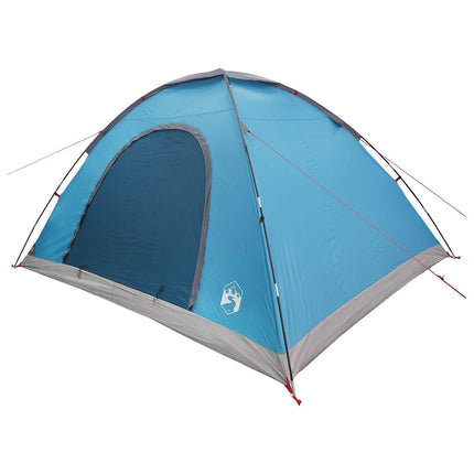Camping telt 6-personers Blå 185T Polyester med PU belægning