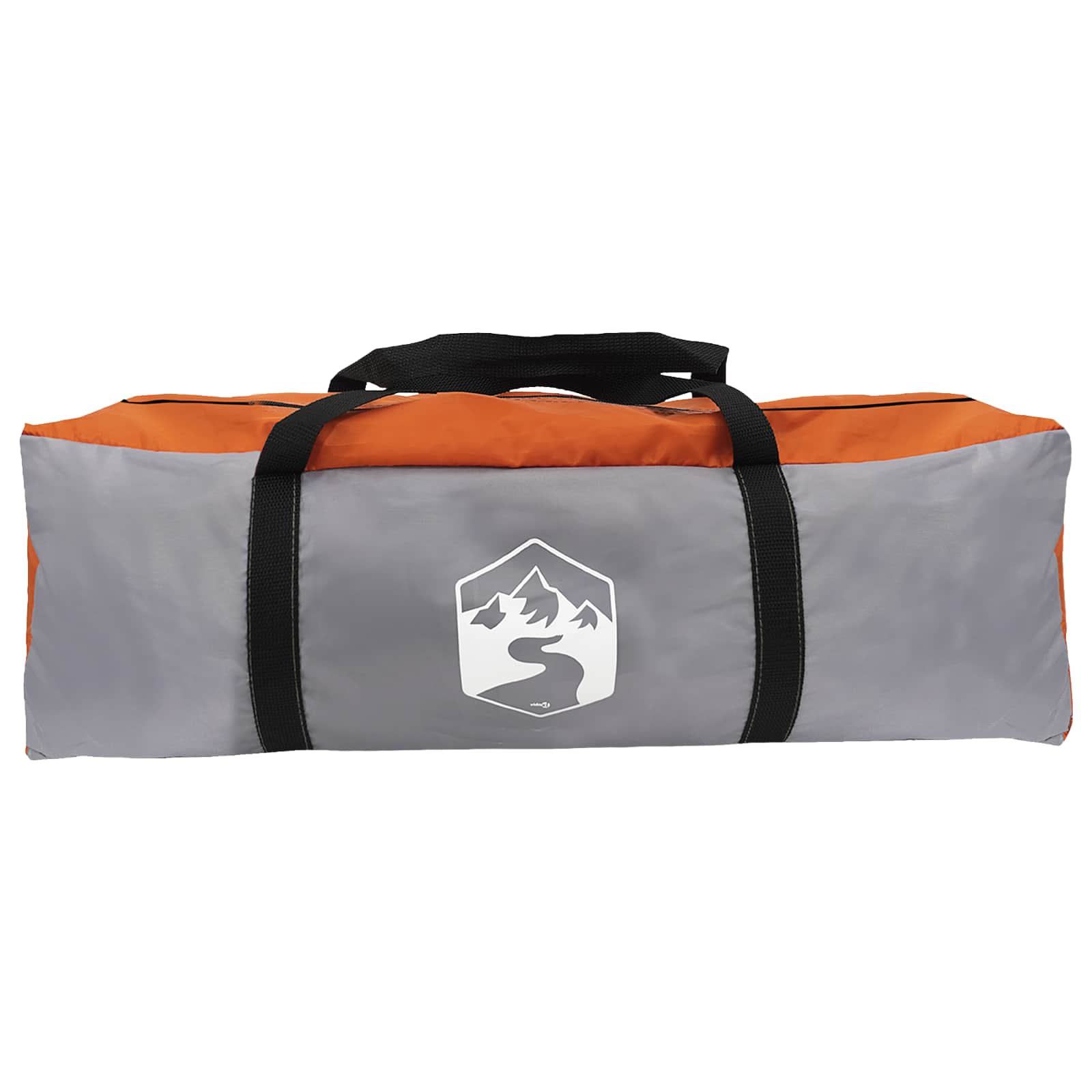 Camping telt med tag Grå og orange 335 x 275 x 180 cm