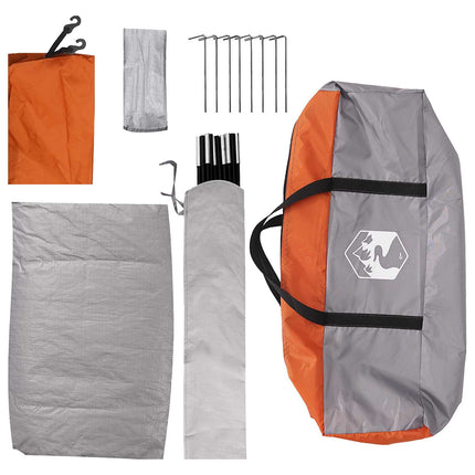 Camping telt 6-personers Grå og orange
