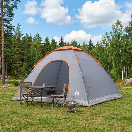 Camping telt 6-personers Grå og orange