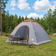 Camping telt med tag Grå og orange 335 x 275 x 180 cm