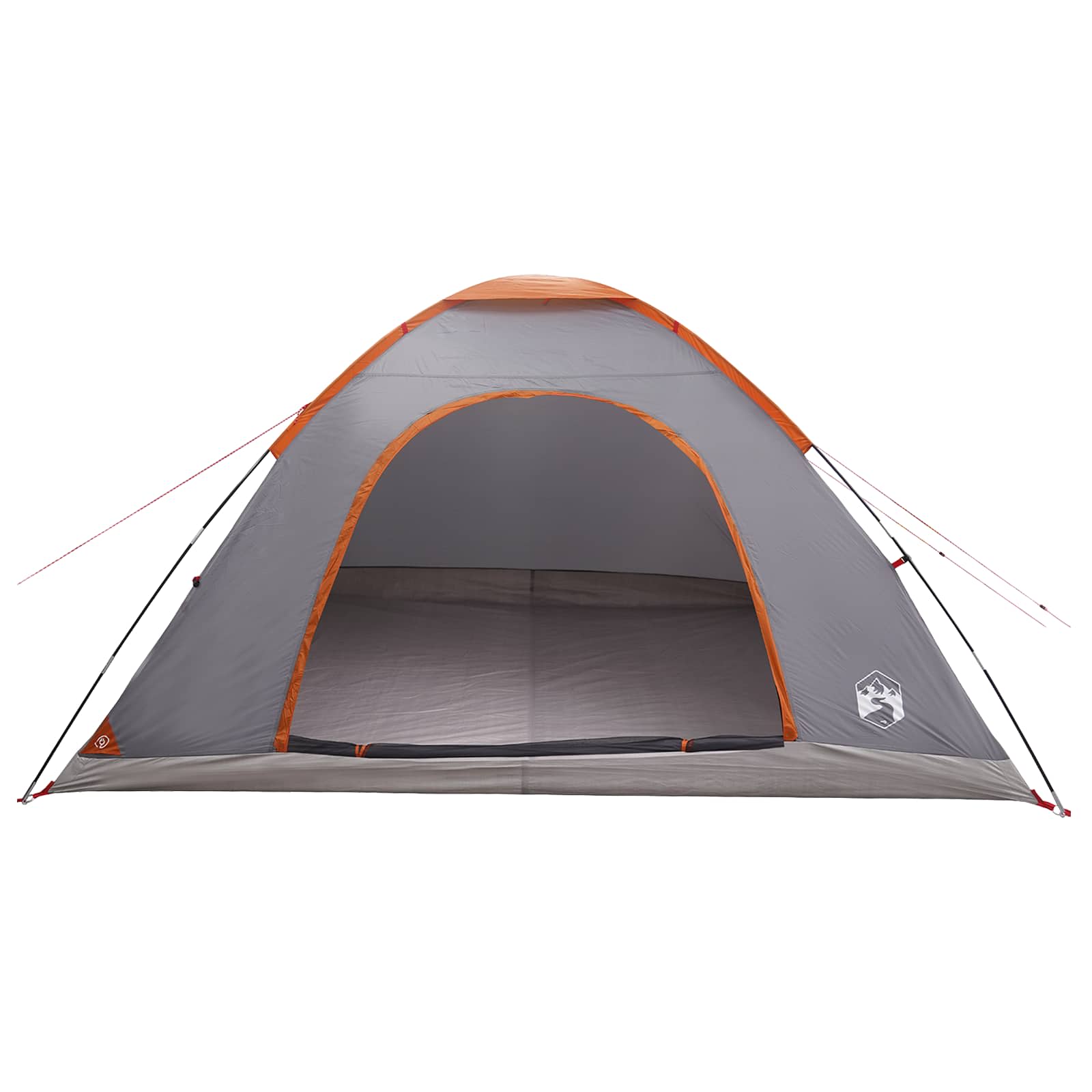 Camping telt med tag Grå og orange 335 x 275 x 180 cm
