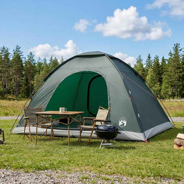 Camping telt med tag Army Grøn 335 x 275 x 180 cm