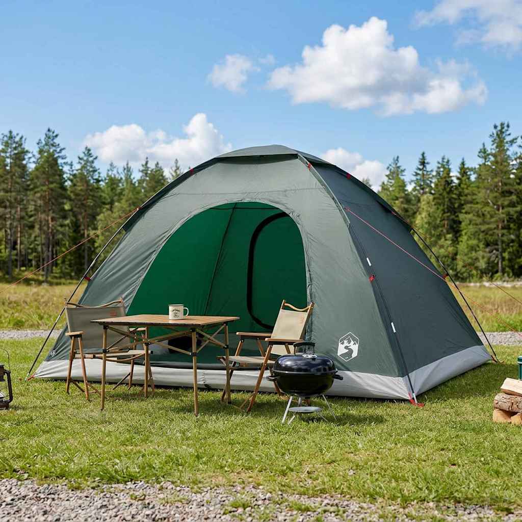 Camping telt med tag Army Grøn 335 x 275 x 180 cm