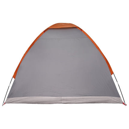 Camping telt 2-personers Grå og orange Polyester og Stål