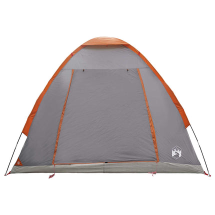 Camping telt 2-personers Grå og orange Polyester og Stål