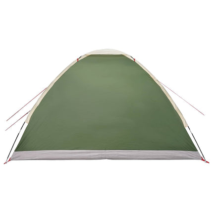 Camping telt 4-personers Grøn Polyester og Stål