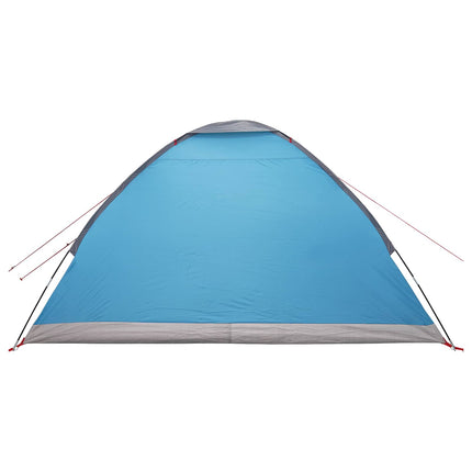 Camping telt 4-personers Blå Polyester og Stål