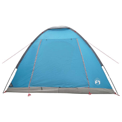 Camping telt 4-personers Blå Polyester og Stål