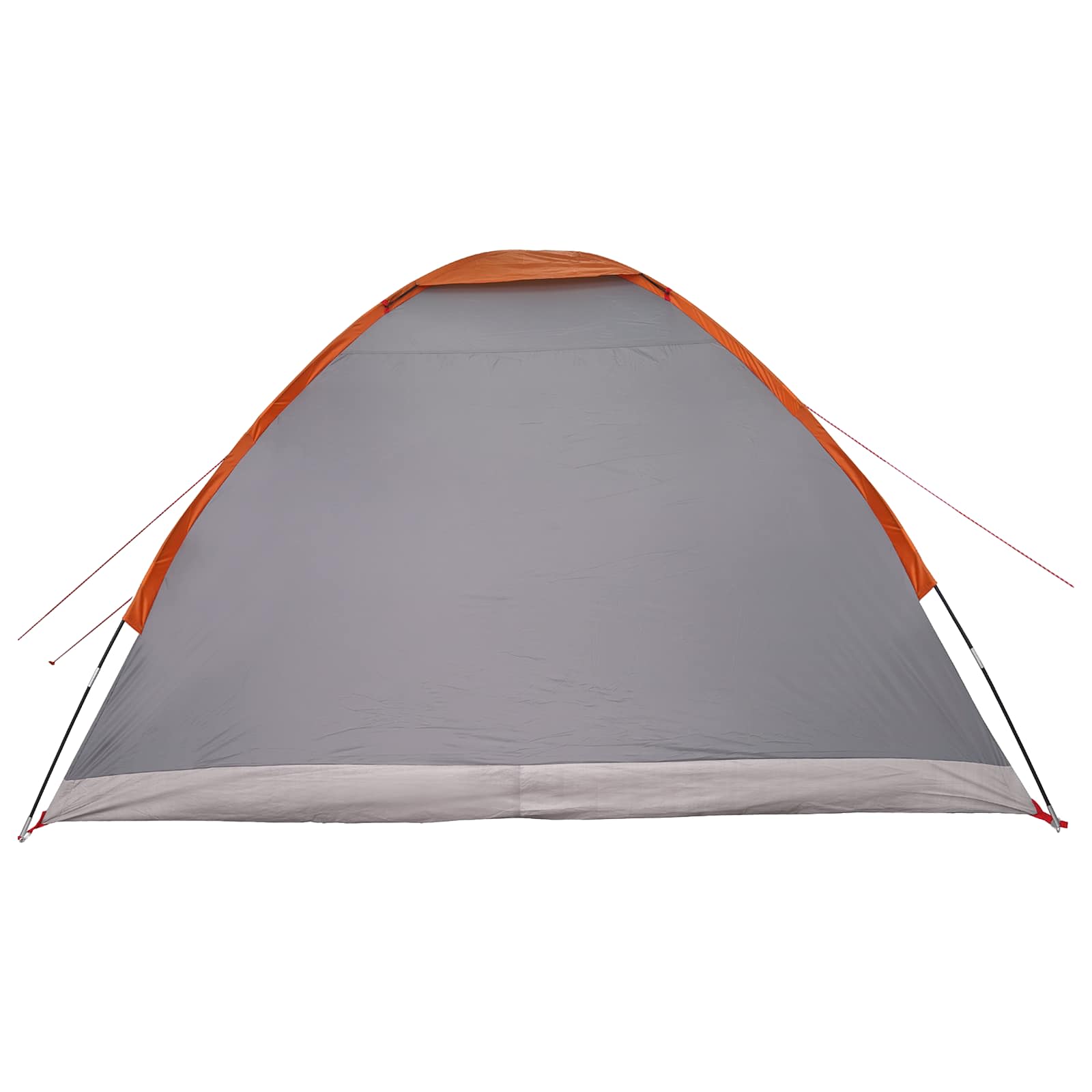 Camping telt Grå og orange 4-personers Polyester og Stål
