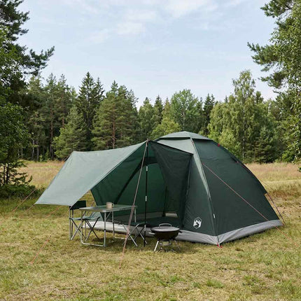 Camping telt 4-personers Army Grøn Polyester og Stål