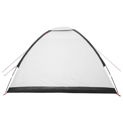 Camping telt 4-personers Hvid Blackout Polyester og Stål
