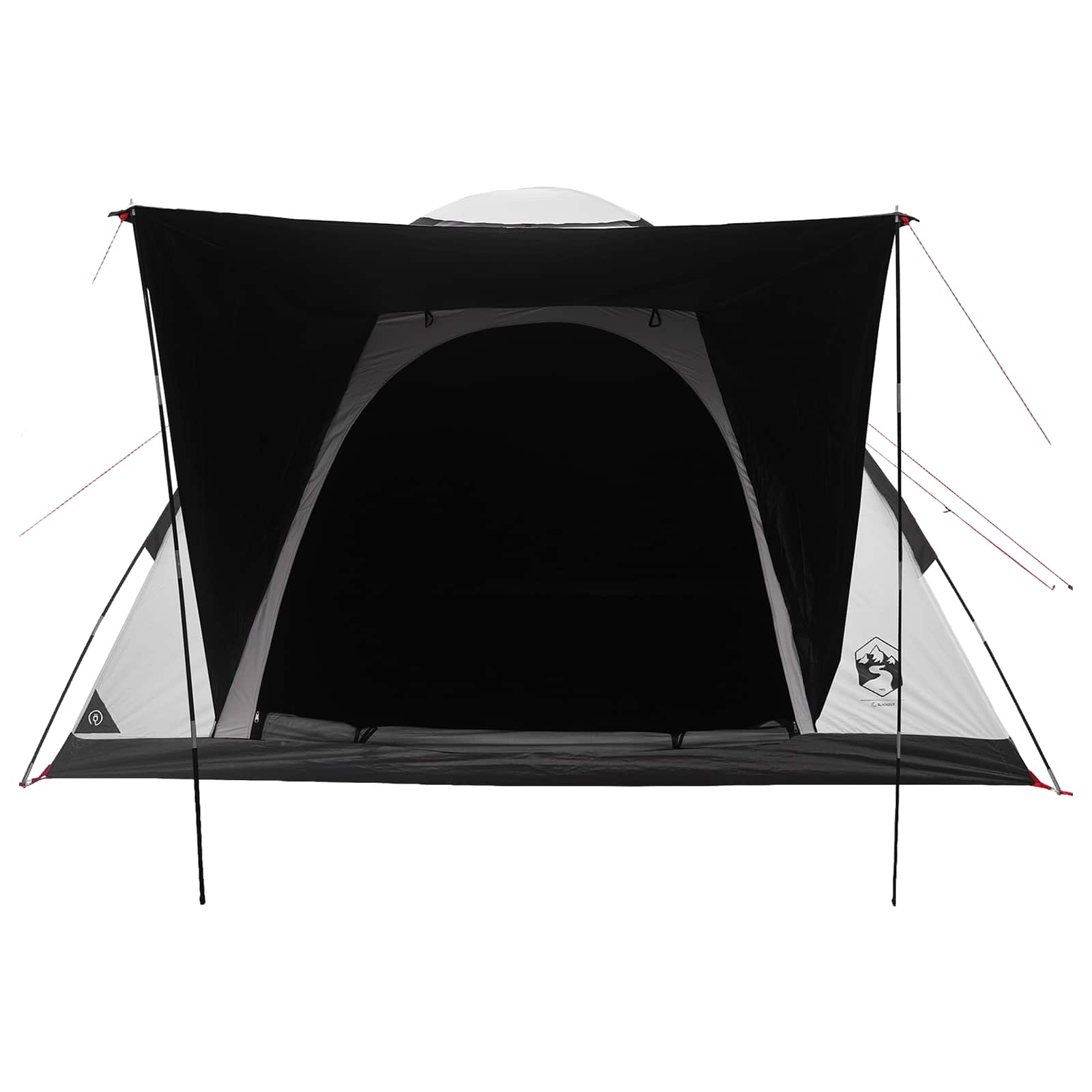 Camping telt Hvid Blackout 275 x 215 x 125 cm Polyester og Stål