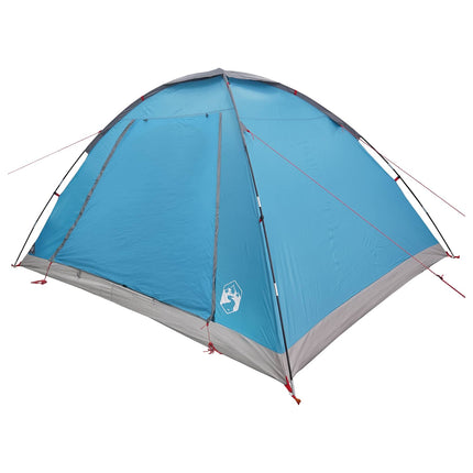 Camping telt med tag Blå 6-personers Polyester og Stål