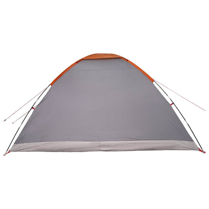 Camping telt Grå og orange 6-personers Polyester og Stål