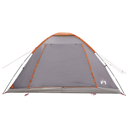 Camping telt Grå og orange 6-personers Polyester og Stål
