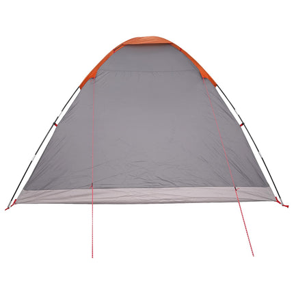 Camping telt Grå og orange 6-personers Polyester og Stål