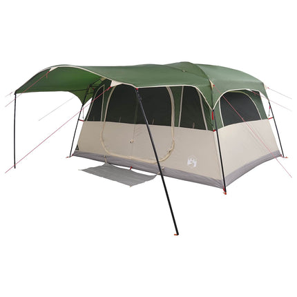 Tunneltelt med tag Grøn 366 x 244 x 198 cm Polyester og Stål