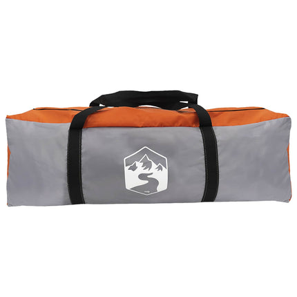 Tunneltelt Grå og orange 366 x 244 x 198 cm Polyester og Stål
