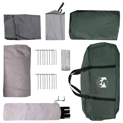 Tunneltelt Army Grøn 427 x 305 x 205 cm Polyester og Stål