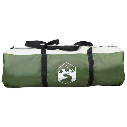 Familietelt med tag Grøn 487 x 340 x 216 cm Polyester og Stål
