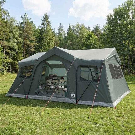 Familietelt Army Grøn 487 x 340 x 216 cm Polyester og Stål