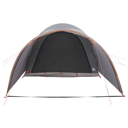 Tunneltelt Grå og orange 370 x 275 x 210 cm Polyester og Stål
