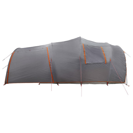 Tunneltelt Grå og orange 370 x 275 x 210 cm Polyester og Stål