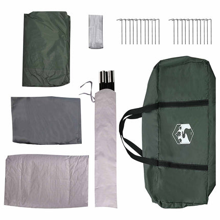 Tunneltelt Army Grøn 370 x 275 x 210 cm Polyester og Stål