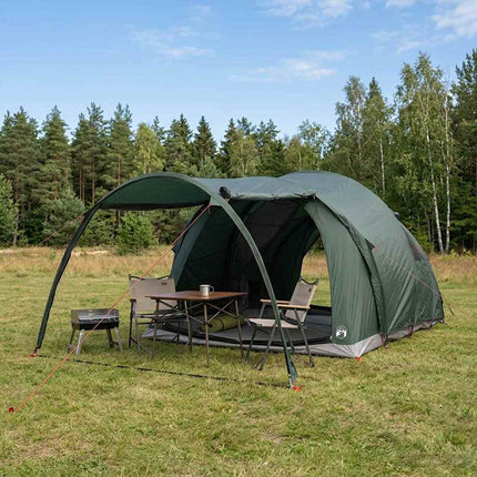 Tunneltelt Army Grøn 370 x 275 x 210 cm Polyester og Stål