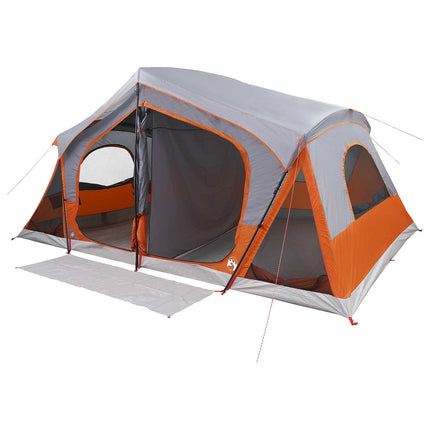 Hyttetelt Grå og orange 480 x 273 x 205 cm Polyester og Stål