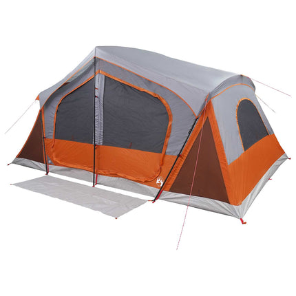Hyttetelt Grå og orange 480 x 273 x 205 cm Polyester og Stål