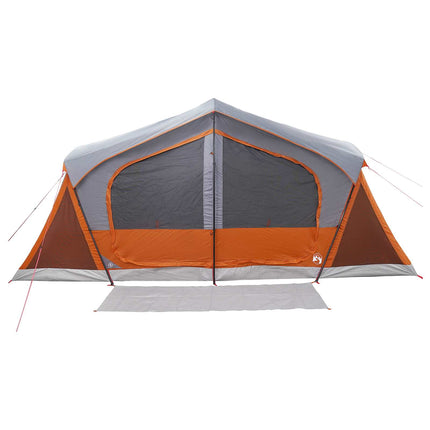 Hyttetelt Grå og orange 480 x 273 x 205 cm Polyester og Stål