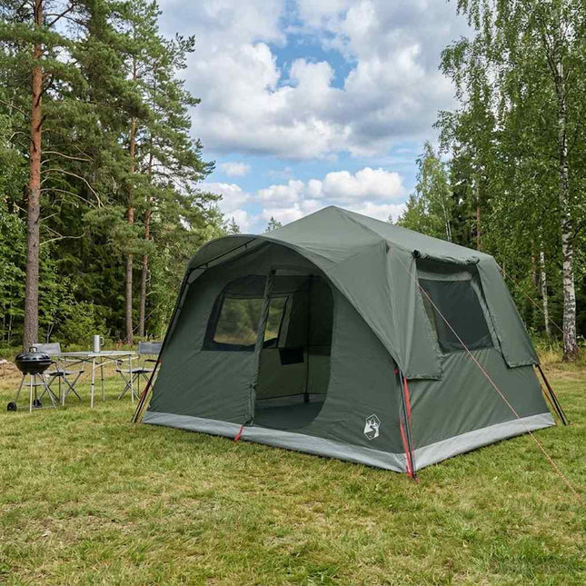 Øjeblikkeligt Telt 8-personers Army Grøn Polyester og Stål