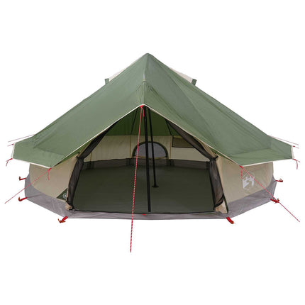 Tipi telt med tag Grøn 700 x 700 x 395 cm Polyester og Stål
